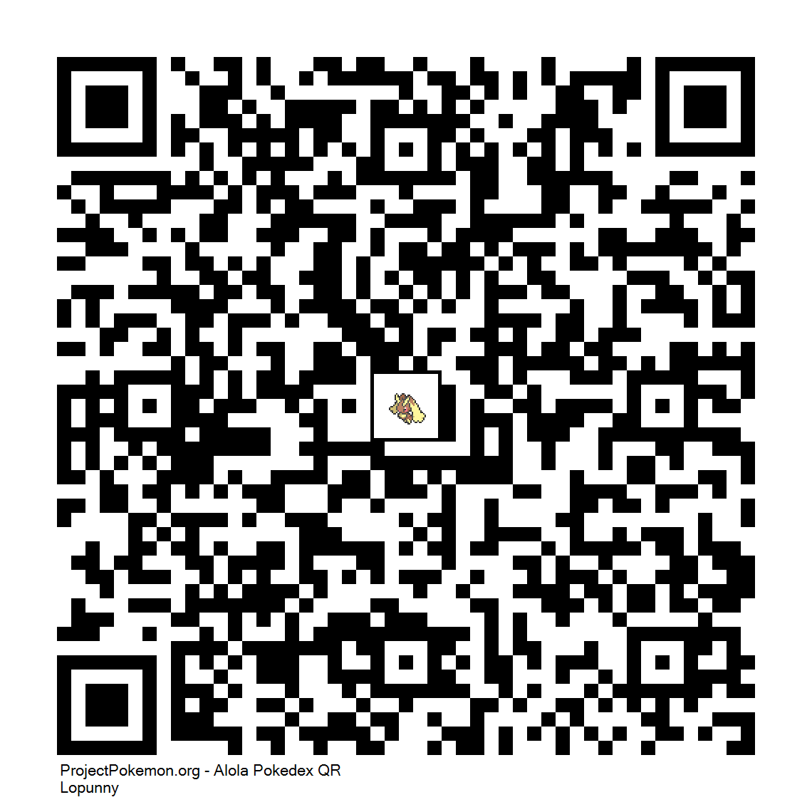 Cdigo QR de Lopunny